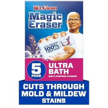 Mr. Clean Magic Eraser Sponge: Bathroom Cleaning Power with Lavender Freshness