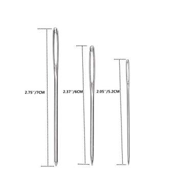 Valar Dohaeris Large-Eye Blunt Needles - 9 Pack for Crafts