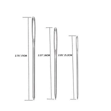 Valar Dohaeris Large-Eye Blunt Needles - 9 Pack for Crafts