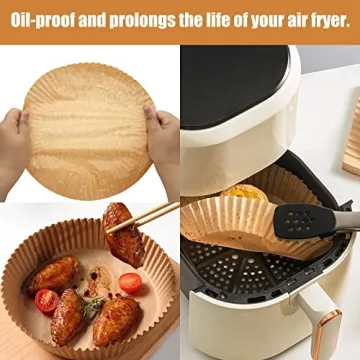 Non-Stick Air Fryer Liners - 100 Count for Easy Cooking