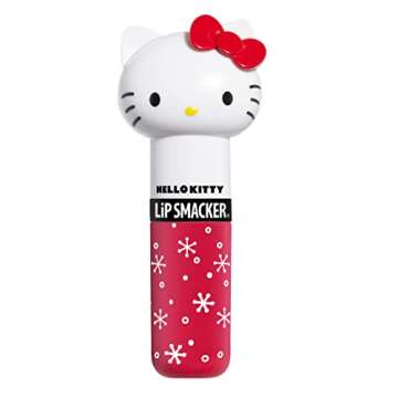 Lip Smacker Lippy Pals Swirls, Sanrio Hello Kitty, Flavored Moisturizing & Smoothing Soft Shine Lip Balm, Hydrating & Protecting Fun Tasty Glossy Finish, Cruelty-Free & Vegan - Sweet Strawberry Shake