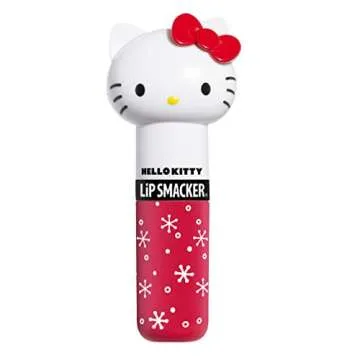 Lip Smacker Lippy Pals Swirls, Sanrio Hello Kitty, Flavored Moisturizing & Smoothing Soft Shine Lip Balm, Hydrating & Protecting Fun Tasty Glossy Finish, Cruelty-Free & Vegan - Sweet Strawberry Shake