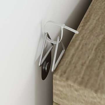 ECACAD 31.5" L Rattan Narrow Shoe Cabinet for Stylish Storage