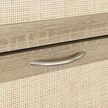 ECACAD 31.5" L Rattan Narrow Shoe Cabinet for Stylish Storage