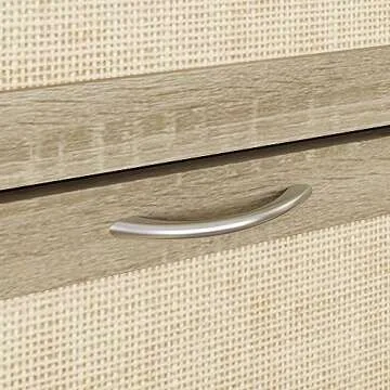 ECACAD 31.5" L Rattan Narrow Shoe Cabinet for Stylish Storage