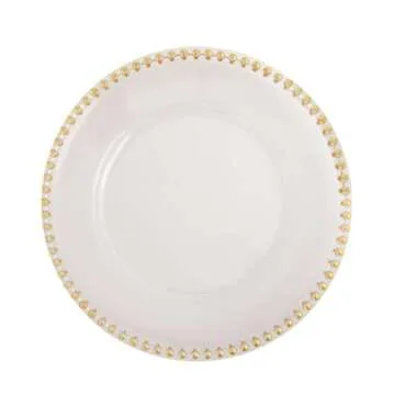 Efavormart 12" Gold Clear Acrylic Charger Plates for Events