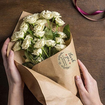 Kraft Thank You Stickers for Small Businesses - 500 Labels