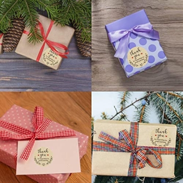 Kraft Thank You Stickers for Small Businesses - 500 Labels