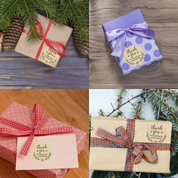 Kraft Thank You Stickers for Small Businesses - 500 Labels