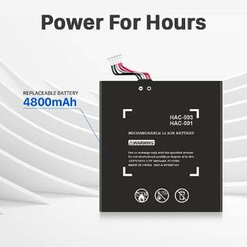 Upgrade HAC-003 Battery for Nintendo Switch 4800mAh