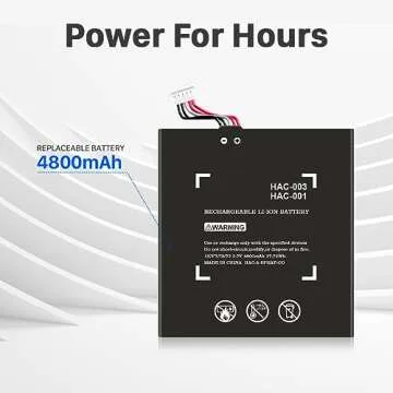 Upgrade HAC-003 Battery for Nintendo Switch 4800mAh