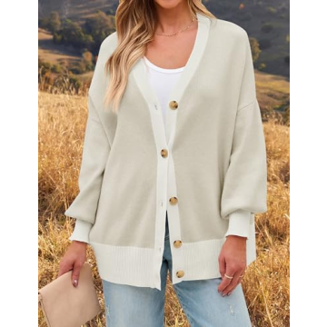 ZESICA Oversized Women's Knit Cardigan for Comfort