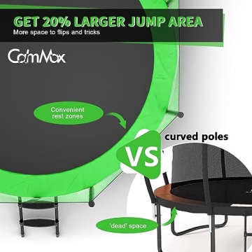 CalmMax 14FT Trampoline with Safety Enclosure for All Ages