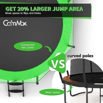 CalmMax 14FT Trampoline with Safety Enclosure for All Ages