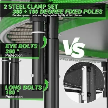 CalmMax 14FT Trampoline with Safety Enclosure for All Ages