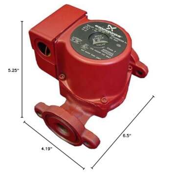 Grundfos 59896341 UPS15-58FC Super Brute Circulator, Red, Small