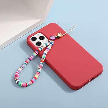 Cute TOOVREN 3PCS Beaded Phone Charm Strap for All Ages