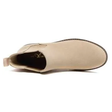 Stylish Athlefit Women's Chelsea Wedge Boots for Comfort