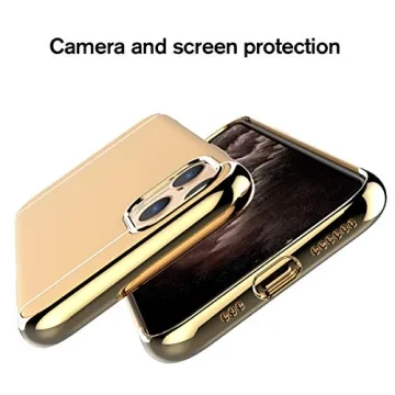 RORSOU iPhone 11 Pro Case - Ultra Thin Gold Design