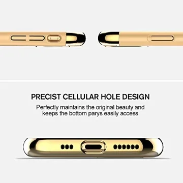 RORSOU iPhone 11 Pro Case - Ultra Thin Gold Design