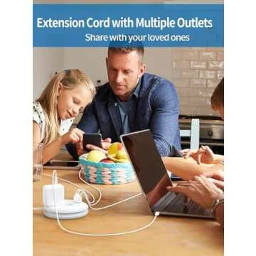 Compact NTONPOWER Travel Power Strip with USB Ports