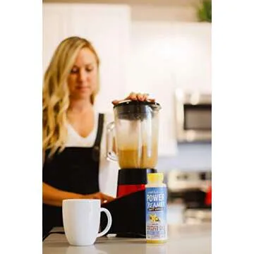 Keto Coffee Creamer by PowerCreamer | French Vanilla - Zero Sugar | Grass-fed Ghee, MCT Oil, Organic Coconut Oil, Stevia | Keto Creamer, Energy Support | Liquid, No Refrigeration (20 Servings)