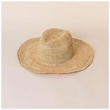 Womens Beach Sun Straw Hat UV UPF50 Travel Foldable Brim Summer UV Straw Hat