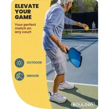 Boulder Pickleball Carbon Fiber Set - Fun for All Ages