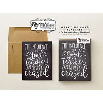 Elegant Teacher Thank You Cards - Set of 8 - Palmer Street Press
