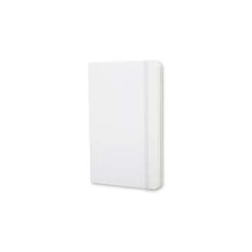 Moleskine Classic Notebook, Hard Cover, Pocket (3.5" x 5.5") Ruled/Lined, White, 192 Pages