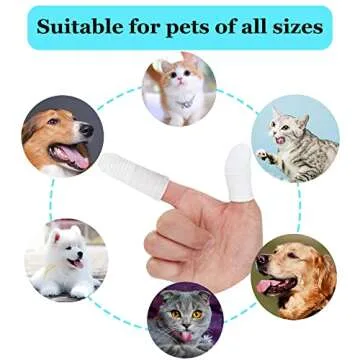 PenVinoo 20 PCS Washable Dog Toothbrush for Pets