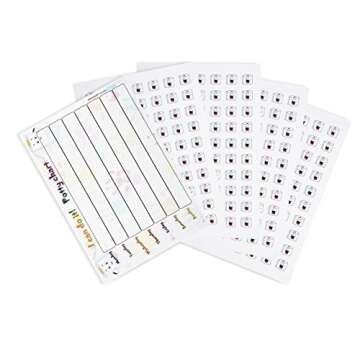 New - Premium Quality Potty Training Reward Chart, Multi Use Removable Self Sticking Plastic Wall Chart and 280 Removable Stickers