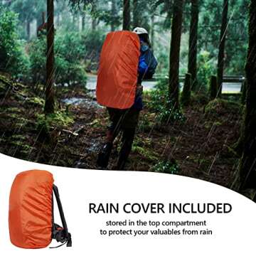 Unineovo 50L Waterproof Hiking Backpack for Outdoor Fun