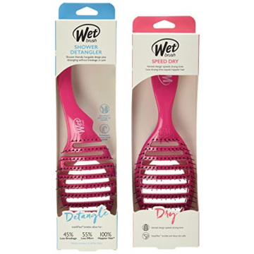 Wet Brush Shower Flex/Speed Dry Combo, Pink, 4.14 Ounce