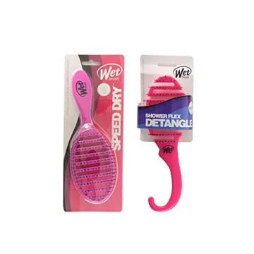Wet Brush Shower Flex/Speed Dry Combo, Pink, 4.14 Ounce