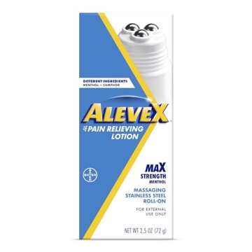 AleveX Topical Pain Relief Lotion with Rollerball Applicator - Long Lasting Arthritis and Muscle Pai...