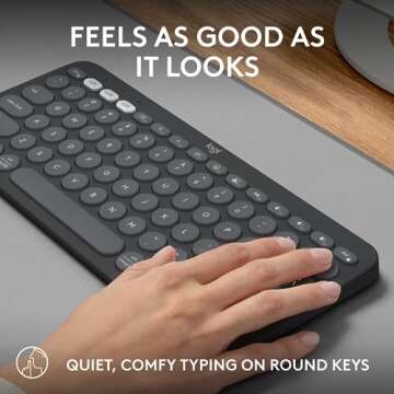 Logitech Pebble Keys 2 K380s Multi-Device Bluetooth Keyboard