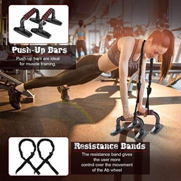 AOKIWO 10-in-1 AB ROLLER KIT - Ultimate Fitness Set