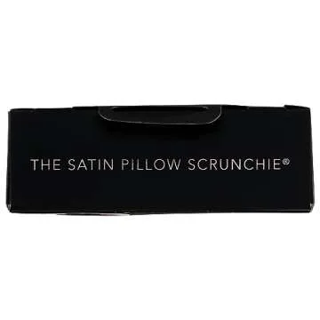 KITSCH Black And Gold Satin Sleep Pillow Scrunchies, 1 EA