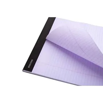 Mintra Office Legal Pads - ((BASIC PASTEL 6pk, 5in X 8in, NARROW RULED)) - 50 Sheets per Notepad, Micro perforated Writing Pad, Notebook Paper for School, College, Office, Professional