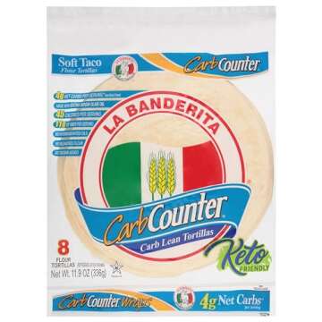 La Banderita Carb Counter Low Carb Tortillas - 8 ct