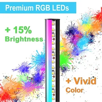 TACAHE RGB Corner Floor Lamp - Color Changing LED Light