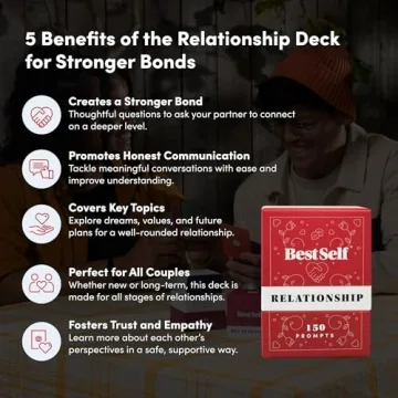 BestSelf Relationship Deck with 150 Unique Conversational Prompts