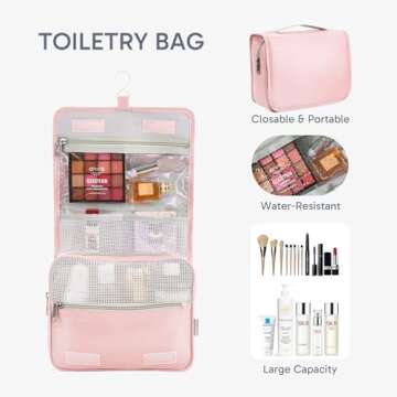 ALL INCLUDED 10 Set Durable Packing Cubes for Suitcases,OlarHike Essentials for Travel, UPGRADED Anti-Tear Stitching, NEW Improved Luggage Packing Organizers for Travel Accessories(Pink)