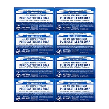 Dr. Bronner’s Pure-Castile Peppermint Soap - Vegan, Eco-Friendly