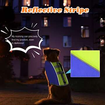 VavoPaw Dog Life Jacket, Life Jacket for Dogs with High Buoyancy Rescue Handle, Adjustable Ripstop Safety Vest Float Lifesaver Vest Reflective Stripes for Swimming Boating Dogs, XL Size, Dark Blue