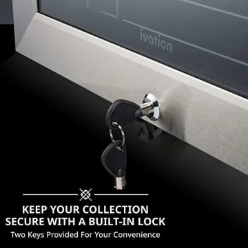 Ivation 18 Bottle Wine Cooler with Digital Control for All Wines