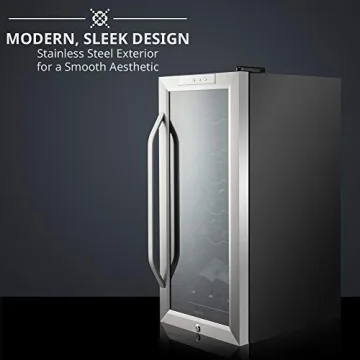 Ivation 18 Bottle Wine Cooler with Digital Control for All Wines