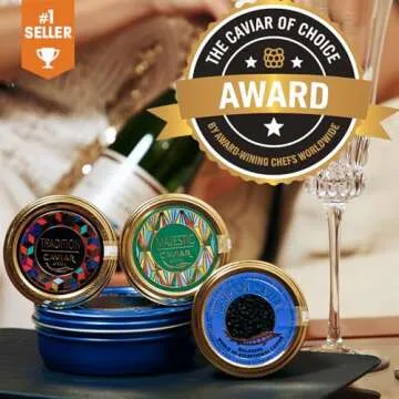 𝐁𝐄𝐒𝐓𝐒𝐄𝐋𝐋𝐄𝐑 KASPIAN Collection - Premium Osetra Sturgeon Black Caviar -...
