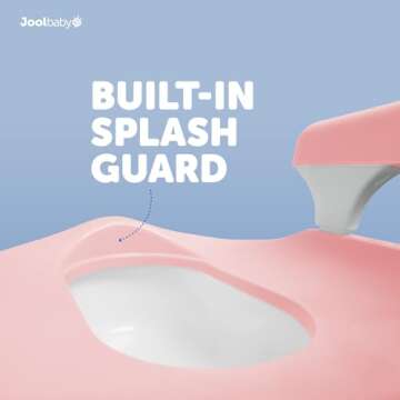 Jool Baby Potty Chair for Toddler Toilet Training - Splash Guard & Back Support (Pink)